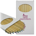 Large Natural Wood Colored Pencil Set